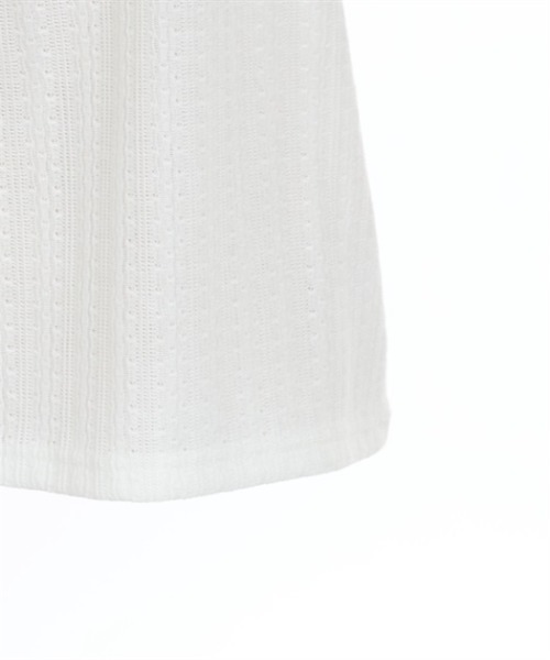 axes femme(アクシーズファム)の「レースアッププルオーバー(Tシャツ/カットソー・レディース・ホワイト/ピンク/サックスブルー/グレー・FREE)」の10枚目の写真