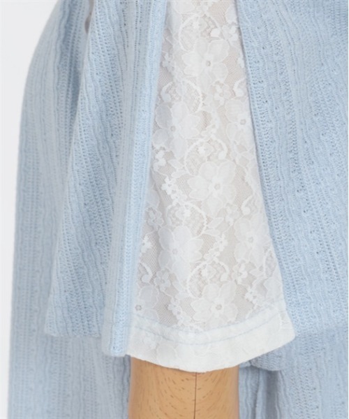 axes femme(アクシーズファム)の「レースアッププルオーバー(Tシャツ/カットソー・レディース・ホワイト/ピンク/サックスブルー/グレー・FREE)」の18枚目の写真
