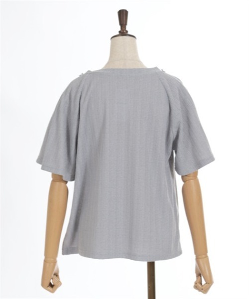 axes femme(アクシーズファム)の「レースアッププルオーバー(Tシャツ/カットソー・レディース・ホワイト/ピンク/サックスブルー/グレー・FREE)」の22枚目の写真