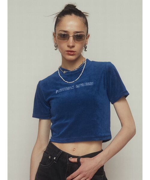 EMODA(エモダ)の「エンブロイダリーパイルトップ(Tシャツ/カットソー・レディース・グリーン/ブルー/グレー/ブラック・FREE)」の20枚目の写真