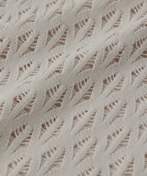 un dix cors（アンディコール）の「レース編み半袖プルオーバー（ニット/セーター・レディース・チャコールグレー/ライトグレー・FREE）」の14枚目の写真