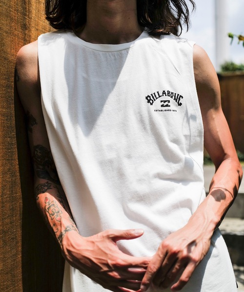 BILLABONG（ビラボン）の「BILLABONG メンズ ARCH FILL タンクトップ 【2024年春夏モデル】/ビラボンバックプリントマッスルタンク（タンクトップ・メンズ・パープル/ブラック/オフホワイト・MEDIUM/X-LARGE/LARGE）」の9枚目の写真