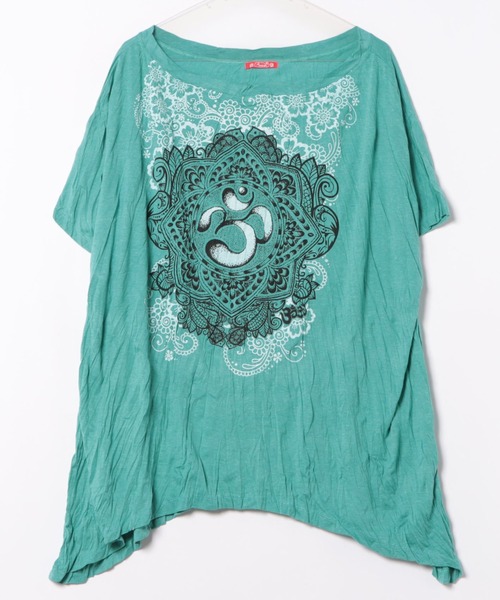 チャイハネ（チャイハネ）の「【チャイハネ】サンステTシャツ（Tシャツ/カットソー・レディース・ブルー/ブラック/ホワイト・FREE）」の3枚目の写真
