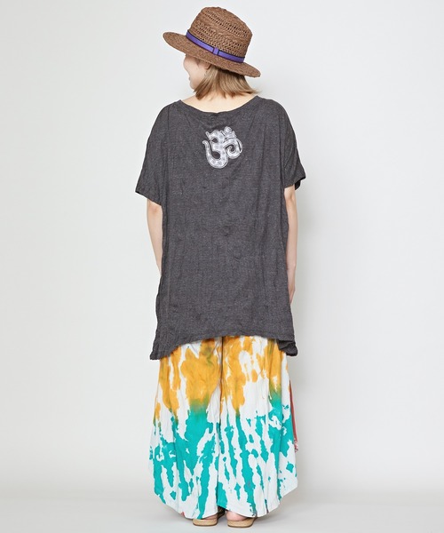 チャイハネ（チャイハネ）の「【チャイハネ】サンステTシャツ（Tシャツ/カットソー・レディース・ブルー/ブラック/ホワイト・FREE）」の10枚目の写真