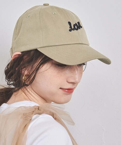 HANDTEX（ハンドテックス）の「【別注】＜HANDTEX＞LOVE キャップ -united LOVE project 2024（キャップ・レディース・ベージュ・FREE）」の4枚目の写真