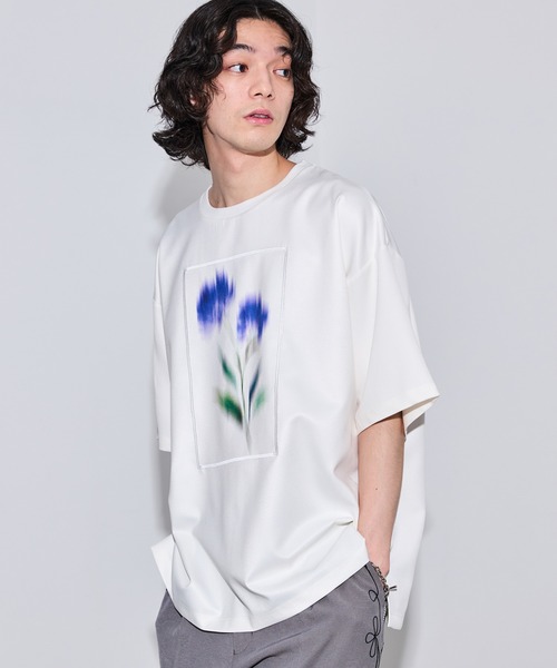 セール】スモークフラワールーズTシャツ（Tシャツ/カットソー