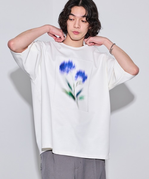 セール】スモークフラワールーズTシャツ（Tシャツ/カットソー
