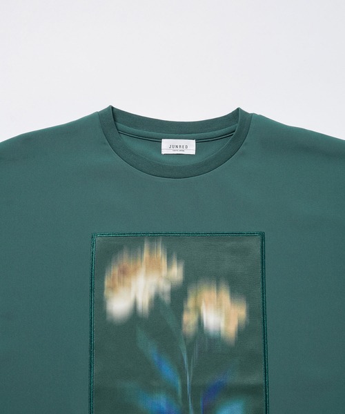 JUNRED(ジュンレッド)の「スモークフラワールーズTシャツ(Tシャツ/カットソー・メンズ・ホワイト/グリーン/ブラック・L/M/S)」の18枚目の写真