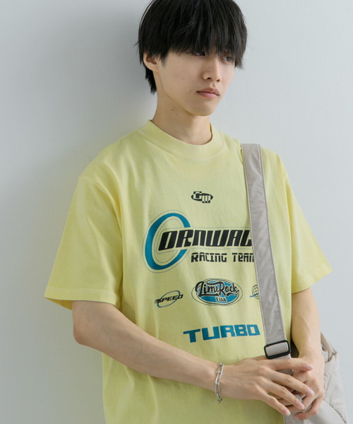 SENSE OF PLACE by URBAN RESEARCH(センスオブプレイスバイアーバンリサーチ)の「フェードロゴグラフィックTシャツ(5分袖)(Tシャツ/カットソー・メンズ・ブラック/イエロー/ロイヤルブルー・MEDIUM/LARGE)」の13枚目の写真
