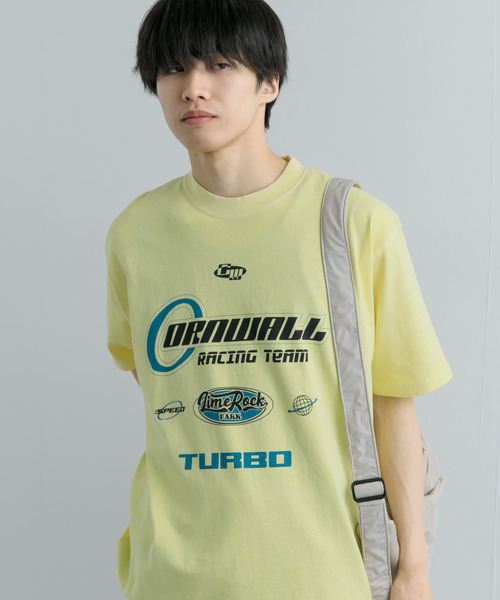 SENSE OF PLACE by URBAN RESEARCH(センスオブプレイスバイアーバンリサーチ)の「フェードロゴグラフィックTシャツ(5分袖)(Tシャツ/カットソー・メンズ・ブラック/イエロー/ロイヤルブルー・MEDIUM/LARGE)」の14枚目の写真