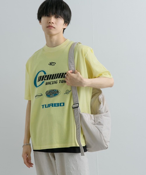 SENSE OF PLACE by URBAN RESEARCH(センスオブプレイスバイアーバンリサーチ)の「フェードロゴグラフィックTシャツ(5分袖)(Tシャツ/カットソー・メンズ・ブラック/イエロー/ロイヤルブルー・MEDIUM/LARGE)」の15枚目の写真