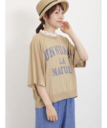 Samansa Mos2 | ロゴプリントニット(ニット/セーター)