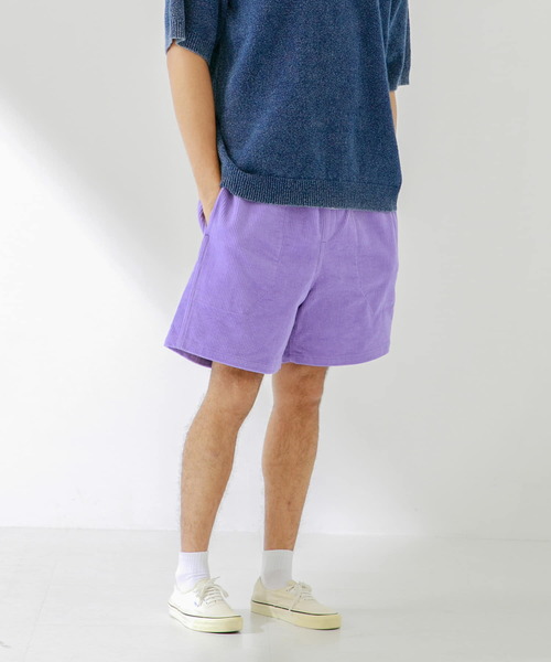 URBAN RESEARCH Sonny Label（アーバンリサーチサニーレーベル）の「コーデュロイイージーバギーショートパンツ（その他パンツ・メンズ・パープル/グリーン系その他/オフホワイト/ブラック/オレンジ・LARGE/MEDIUM）」の4枚目の写真