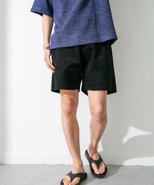 URBAN RESEARCH Sonny Label（アーバンリサーチサニーレーベル）の「コーデュロイイージーバギーショートパンツ（その他パンツ・メンズ・パープル/グリーン系その他/オフホワイト/ブラック/オレンジ・LARGE/MEDIUM）」の19枚目の写真