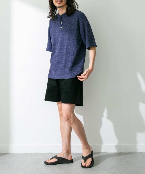 URBAN RESEARCH Sonny Label（アーバンリサーチサニーレーベル）の「コーデュロイイージーバギーショートパンツ（その他パンツ・メンズ・パープル/グリーン系その他/オフホワイト/ブラック/オレンジ・LARGE/MEDIUM）」の16枚目の写真
