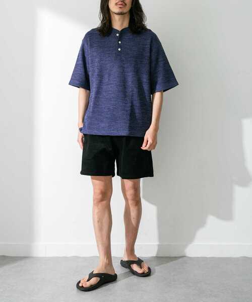 URBAN RESEARCH Sonny Label（アーバンリサーチサニーレーベル）の「コーデュロイイージーバギーショートパンツ（その他パンツ・メンズ・パープル/グリーン系その他/オフホワイト/ブラック/オレンジ・LARGE/MEDIUM）」の15枚目の写真