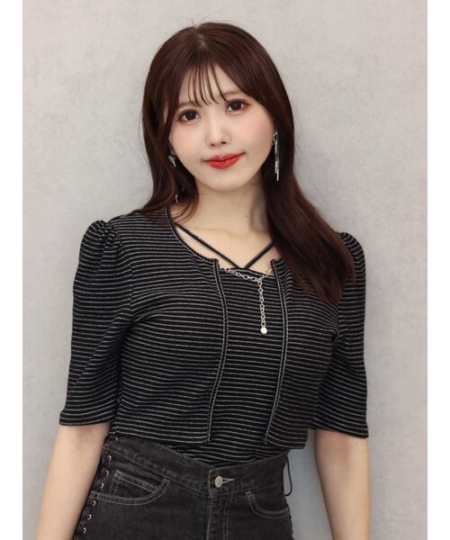 EATME（イートミー）の「キャミ&チェーンカーディガンセット（Tシャツ/カットソー・レディース・その他1/その他/アイボリー・FREE）」の3枚目の写真