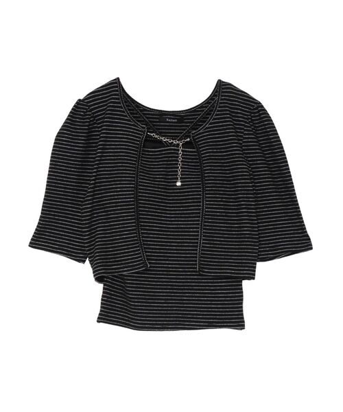 EATME（イートミー）の「キャミ&チェーンカーディガンセット（Tシャツ/カットソー・レディース・その他1/その他/アイボリー・FREE）」の4枚目の写真