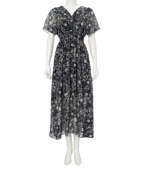 fifth(フィフス)の「バックオープンフラワープリントワンピース(ワンピース・レディース・ホワイト/ブラック・M)」の12枚目の写真