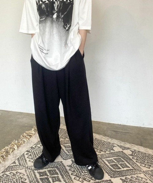 スウェットワイドパンツ(kiharu select) / スウェットパンツ ワイドパンツ ルーズパンツ（スウェットパンツ）｜ISOOK（アイスー） 5,236円