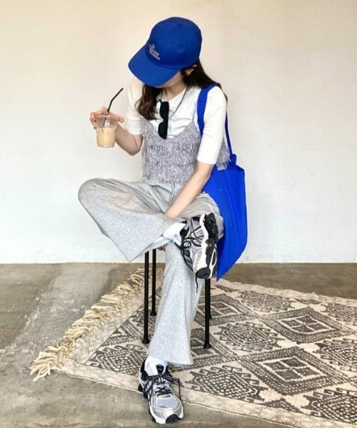 ISOOK（アイスー）の「スウェットワイドパンツ(kiharu select) / スウェットパンツ ワイドパンツ ルーズパンツ（スウェットパンツ・レディース・グレー/ブラック・FREE）」の8枚目の写真