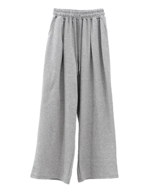 ISOOK（アイスー）の「スウェットワイドパンツ(kiharu select) / スウェットパンツ ワイドパンツ ルーズパンツ（スウェットパンツ・レディース・グレー/ブラック・FREE）」の18枚目の写真