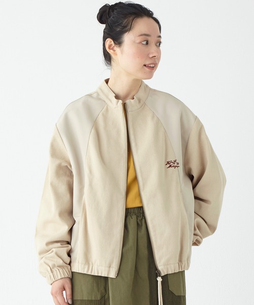 KRIFF MAYER(クリフメイヤー)の「切替ツイルJK(ブルゾン・レディース・ベージュ/オレンジ/ブラック/カーキ・MEDIUM/LARGE)」の22枚目の写真