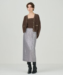GRACE CONTINENTAL（グレースコンチネンタル）の「モールニットベアトップ（ニット/セーター）」