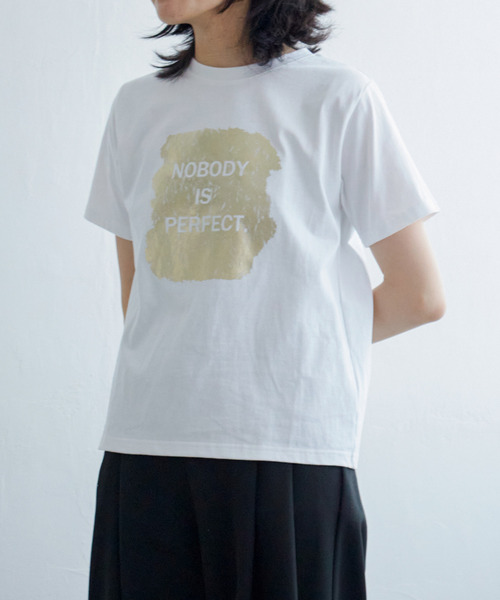 セール】ロゴ箔プリントコンパクトTシャツ（Tシャツ/カットソー