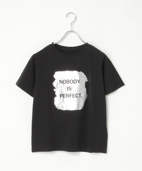 VENCEEXCHANGE(ヴァンスエクスチェンジ)の「ロゴ箔プリントコンパクトTシャツ(Tシャツ/カットソー・レディース・ゴールド/ブラック/シルバー・FREE)」の15枚目の写真