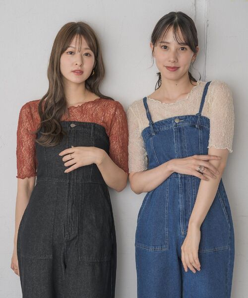 RETRO GIRL（レトロガール）の「マルチウェイサロペット（サロペット/オーバーオール・レディース・ナチュラル/ブルー/ブラック・FREE）」の10枚目の写真