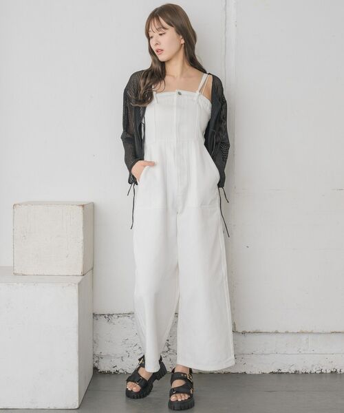 RETRO GIRL（レトロガール）の「マルチウェイサロペット（サロペット/オーバーオール・レディース・ナチュラル/ブルー/ブラック・FREE）」の9枚目の写真