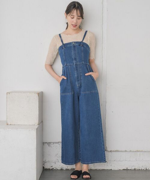 RETRO GIRL（レトロガール）の「マルチウェイサロペット（サロペット/オーバーオール・レディース・ナチュラル/ブルー/ブラック・FREE）」の5枚目の写真