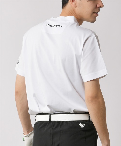 stella77golf(ステラセブンティーンセブンゴルフ)の「接触冷感モックネックTシャツ(Tシャツ/カットソー・メンズ・ブラック/ホワイト/ライム・LARGE/X-LARGE/XX-LARGE/MEDIUM)」の5枚目の写真