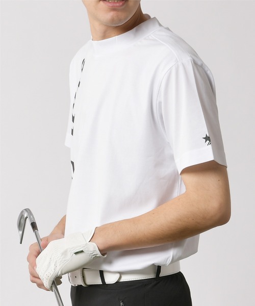 stella77golf(ステラセブンティーンセブンゴルフ)の「接触冷感モックネックTシャツ(Tシャツ/カットソー・メンズ・ブラック/ホワイト/ライム・LARGE/X-LARGE/XX-LARGE/MEDIUM)」の6枚目の写真