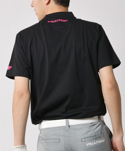 stella77golf(ステラセブンティーンセブンゴルフ)の「接触冷感モックネックTシャツ(Tシャツ/カットソー・メンズ・ブラック/ホワイト/ライム・LARGE/X-LARGE/XX-LARGE/MEDIUM)」の9枚目の写真