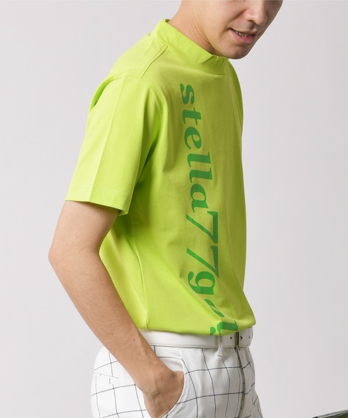 stella77golf(ステラセブンティーンセブンゴルフ)の「接触冷感モックネックTシャツ(Tシャツ/カットソー・メンズ・ブラック/ホワイト/ライム・LARGE/X-LARGE/XX-LARGE/MEDIUM)」の12枚目の写真