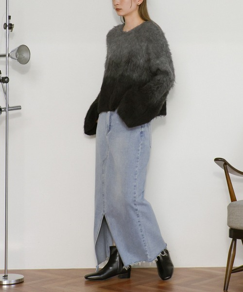 select MOCA(セレクトモカ)の「スクエアトゥローヒールブーツ(ブーツ・レディース・ブラック/シルバー/ブラック系その他・SMALL/MEDIUM/LARGE/X-LARGE)」の22枚目の写真