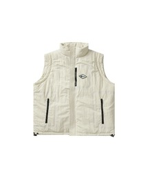 UNKNOWN LONDON(AmEEh)PADDED AND HEAT SEAL TAPE DETAILS ZIP UP VESTbUnknown Londonbʔ(xXg)