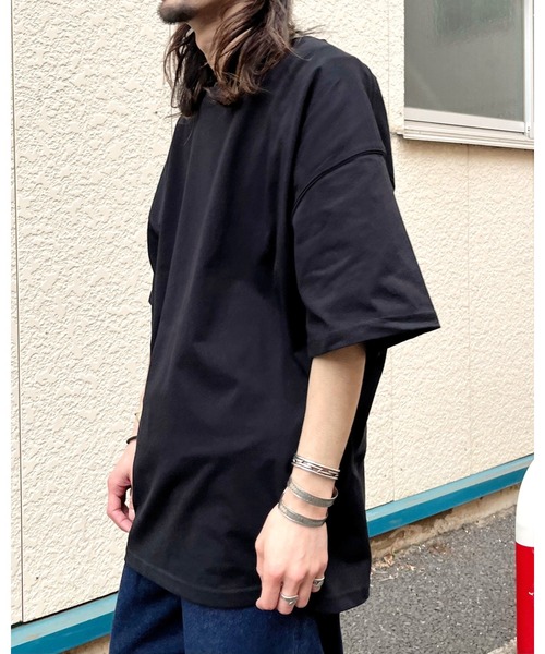 MODISH GAZE(モディシュガゼ)の「【MODISH GAZE】USAコットンビックサイズ半袖TシャツCOOL&UVCUT(CP)(Tシャツ/カットソー・レディース・ブラック・5XL/4XL/3XL/2XL/XL)」の6枚目の写真