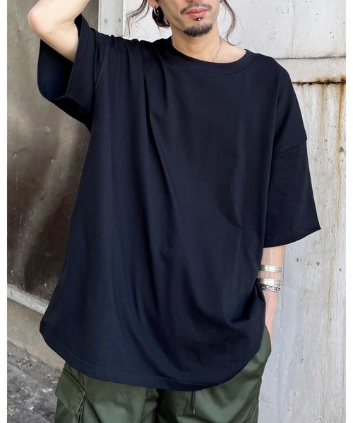MODISH GAZE(モディシュガゼ)の「【MODISH GAZE】USAコットンビックサイズ半袖TシャツCOOL&UVCUT(CP)(Tシャツ/カットソー・レディース・ブラック・5XL/4XL/3XL/2XL/XL)」の11枚目の写真
