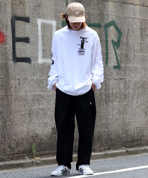 SEQUENZ(シークエンズ)の「【SEQUENZ/シークエンズ】O.G COLLAGE PUFF PT L/S TEE / フォトコラージュ パフ プリント 長袖 Tシャツ(Tシャツ/カットソー・メンズ・ブラック/ホワイト/オレンジ/ネイビー・S/M/L/LL)」の11枚目の写真