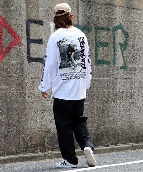 SEQUENZ(シークエンズ)の「【SEQUENZ/シークエンズ】O.G COLLAGE PUFF PT L/S TEE / フォトコラージュ パフ プリント 長袖 Tシャツ(Tシャツ/カットソー・メンズ・ブラック/ホワイト/オレンジ/ネイビー・S/M/L/LL)」の12枚目の写真