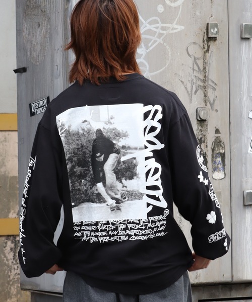 SEQUENZ(シークエンズ)の「【SEQUENZ/シークエンズ】O.G COLLAGE PUFF PT L/S TEE / フォトコラージュ パフ プリント 長袖 Tシャツ(Tシャツ/カットソー・メンズ・ブラック/ホワイト/オレンジ/ネイビー・S/M/L/LL)」の19枚目の写真