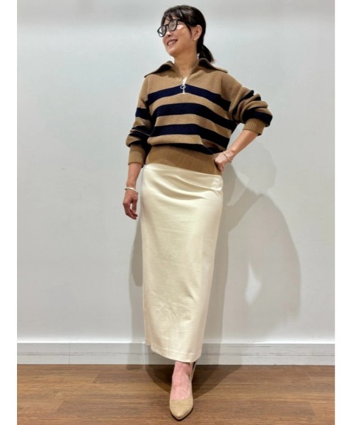 GAP（ギャップ）の「ポンチ ミディ ペンシルスカート（スカート・レディース・ベージュ/ブラック/ライトブラウン・6/4/00/0/2）」の21枚目の写真