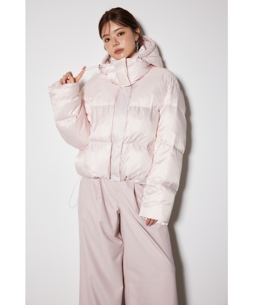 rienda（リエンダ）の「フード付きショートダウンジャケット 秋服 冬服