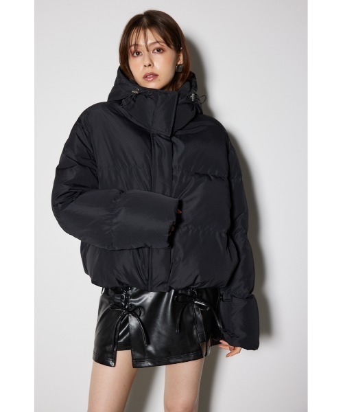 rienda（リエンダ）の「フード付きショートダウンジャケット 秋服 冬服（ダウンジャケット/コート・レディース・ベージュ/ブラック/ライトピンク・SMALL/MEDIUM）」の18枚目の写真