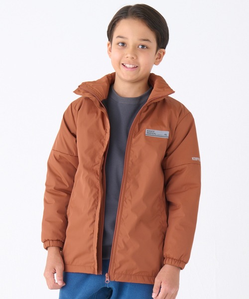 KRIFF MAYER Kid's Collection（クリフメイヤーキッズコレクション）の「裏厚フリースボリュームネックジャケット（ダウンジャケット/コート・キッズ・ライトグレー/ターコイズブルー/ネイビー/レンガ・160/170/120/130/140/150）」の4枚目の写真