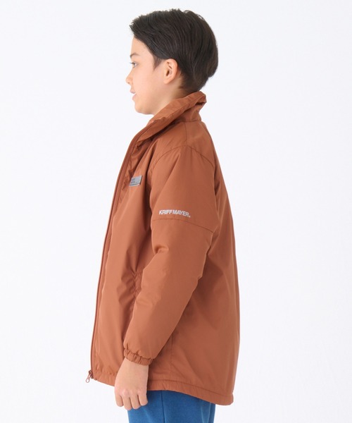 KRIFF MAYER Kid's Collection（クリフメイヤーキッズコレクション）の「裏厚フリースボリュームネックジャケット（ダウンジャケット/コート・キッズ・ライトグレー/ターコイズブルー/ネイビー/レンガ・160/170/120/130/140/150）」の12枚目の写真