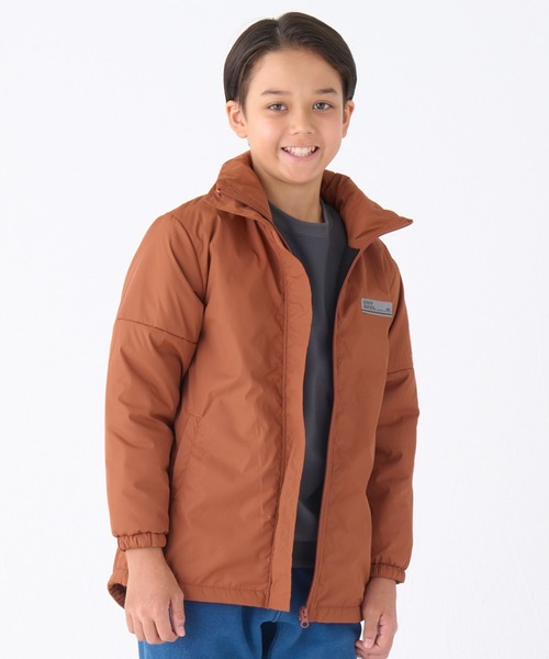 KRIFF MAYER Kid's Collection（クリフメイヤーキッズコレクション）の「裏厚フリースボリュームネックジャケット（ダウンジャケット/コート・キッズ・ライトグレー/ターコイズブルー/ネイビー/レンガ・160/170/120/130/140/150）」の14枚目の写真